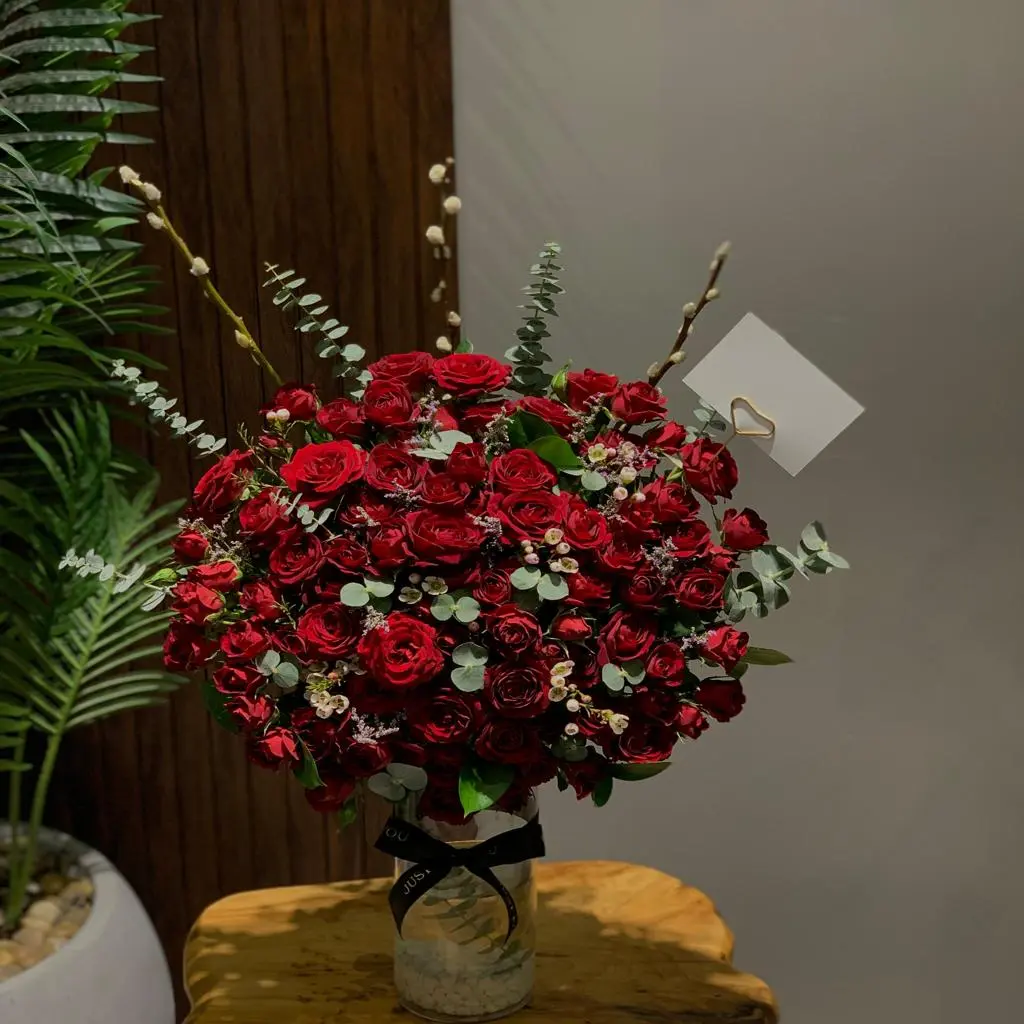 Elegant Red Vase